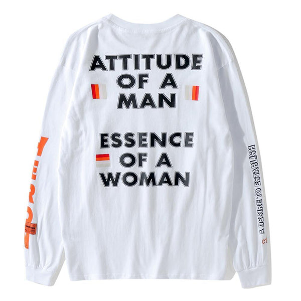 Attitude of a Men Essence of a Women! Long Sleeve T-shirt, Unisex Tee Heron Bird Shirt-TownTiger