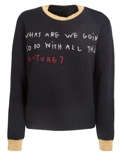 What are we going to do with all this future ? SALE! Classic Sweater Knitwear Celebrity Fashion COCO