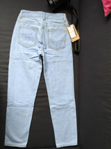 Big Hollow-Out! Straight Leg Jeans, Denim, Bottoms, Women Jeans, Femme Bottoms - Bohedian.Shop