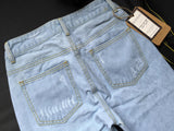 Big Hollow-Out! Straight Leg Jeans, Denim, Bottoms, Women Jeans, Femme Bottoms - Bohedian.Shop