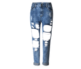 Big Holes Nine!Blue Jeans, Denim, Bottoms, Women Jeans, Femme Bottoms, Pants Trousers - Bohedian.Shop