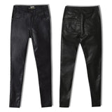 Black PU Skinny Classic! Leather Pants, Bottoms, Women Jeans, Femme Bottoms, Pants Trousers - Bohedian.Shop