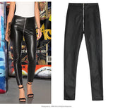 Black PU Skinny! Leather Pants, Bottoms, Women Jeans, Femme Bottoms, Pants Trousers - Bohedian.Shop