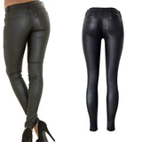 Black PU Skinny Motocycle! Leather Pants, Bottoms, Women Jeans, Femme Bottoms, Pants Trousers - Bohedian.Shop