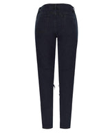 Black Ripped! Black Ripped Jeans, Denim, Bottoms, Women Jeans, Femme Bottoms, Pants Trousers-TownTiger