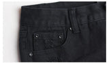 Black Shorts Ripped!Black Jeans,Printed Denim Hot Pants, Bottoms,Femme Bottoms - Bohedian.Shop