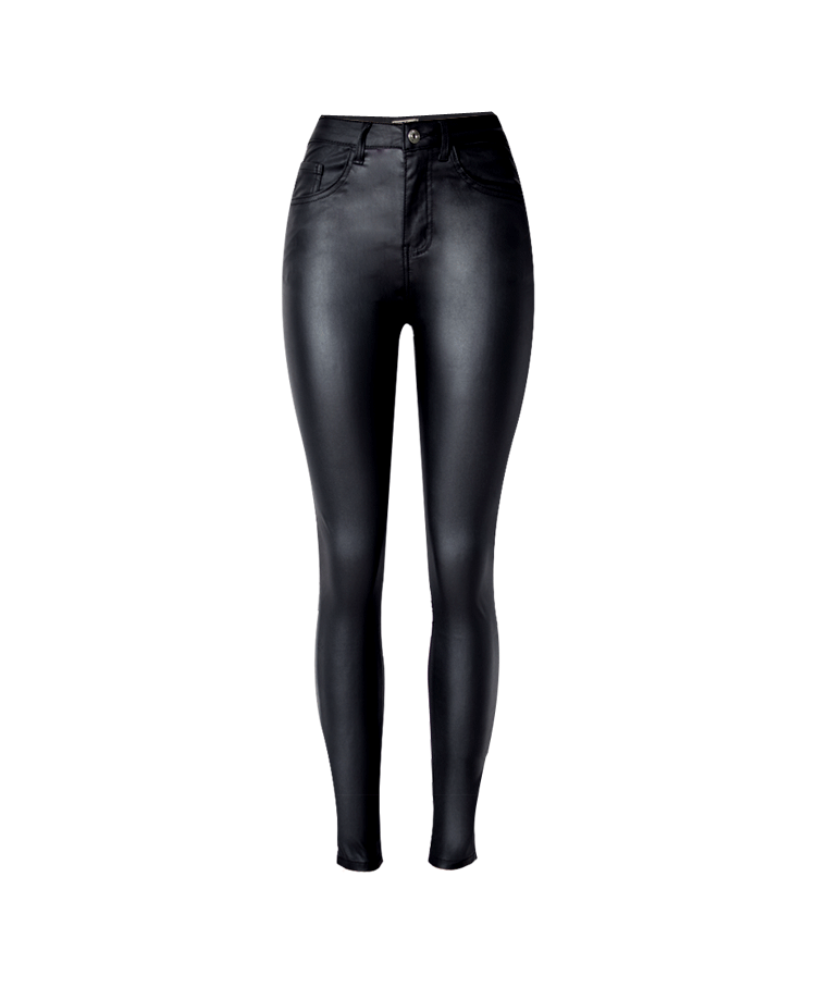 Black PU Skinny Classic! Leather Pants, Bottoms, Women Jeans, Femme Bottoms, Pants Trousers - Bohedian.Shop