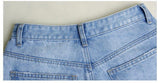 Blue Shorts Beads! Blue Jeans, Ripped Denim Hot Pants with Beads, Bottoms,Femme Bottoms - Bohedian.Shop