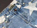 Blue Shorts Stars!Blue Jeans,Printed Denim Hot Pants, Bottoms,Femme Bottoms - Bohedian.Shop