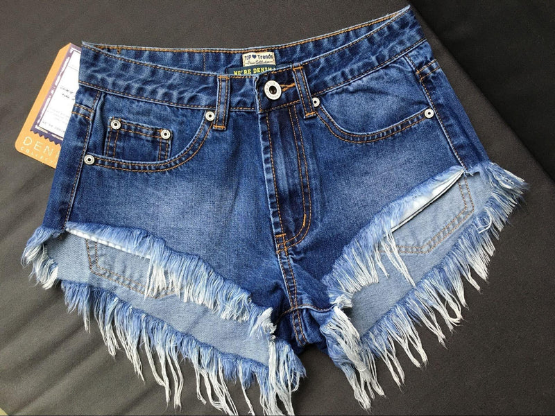 Blue Shorts!Blue Jeans, Denim, Bottoms, Women Jeans, Femme Bottoms, Hot Pants - Bohedian.Shop