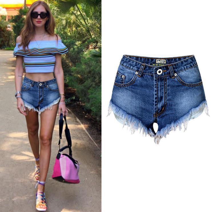 Blue Shorts!Blue Jeans, Denim, Bottoms, Women Jeans, Femme Bottoms, Hot Pants - Bohedian.Shop