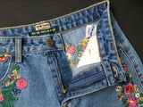 Boho Floral Embroidery!Blue Jeans, Denim, Bottoms, Women Jeans, Femme Bottoms, Hot Pants - Bohedian.Shop