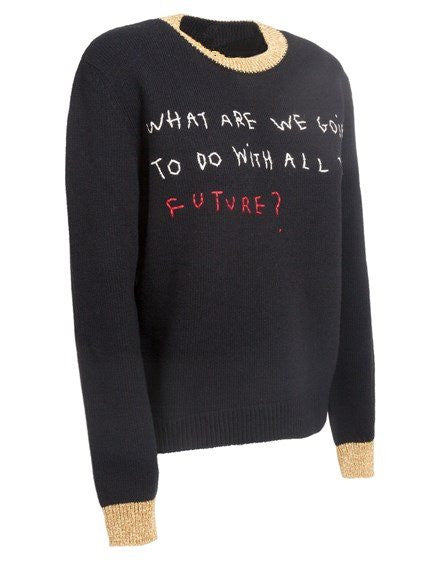 What are we going to do with all this future ? SALE! Classic Sweater Knitwear Celebrity Fashion COCO