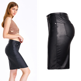 Slim Fitting PU Leather Skirt! PU Leather Bottoms, Women Jeans, Femme Bottoms, Hot skirt - KellyModa Store