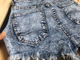 Green Leaves!Blue Jeans, Denim, Bottoms, Women Jeans, Femme Bottoms, Hot Pants-TownTiger