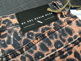 Leopard Shorts!Blue Jeans, Denim, Bottoms, Women Jeans, Femme Bottoms, Hot Pants-TownTiger