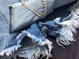 Like a Skirt!Blue Jeans Shorts, Denim Shorts, Women Jeans, Femme Bottoms, Hot Pants-TownTiger