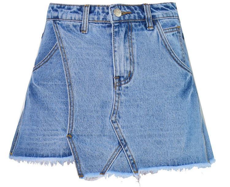 Like a Skirt!Blue Jeans Shorts, Denim Shorts, Women Jeans, Femme Bottoms, Hot Pants-TownTiger