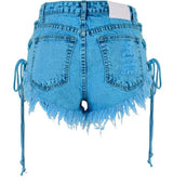 Macaron! Blue Jeans, Denim Shorts Hot Pants, Bottoms, Femme Bottoms - Bohedian.Shop