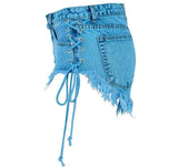 Macaron! Blue Jeans, Denim Shorts Hot Pants, Bottoms, Femme Bottoms - Bohedian.Shop