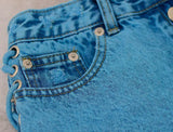 Macaron! Blue Jeans, Denim Shorts Hot Pants, Bottoms, Femme Bottoms - Bohedian.Shop