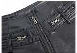 Motorcycle Leather Shorts! PU Leather Shorts, Denim, Bottoms, Women Jeans, Femme Bottoms, Hot Pants-TownTiger