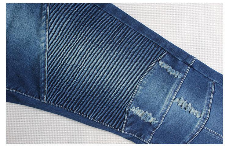 Motorcycle Skinny!Blue Jeans, Denim, Bottoms, Women Jeans, Femme Bottoms, Pants Trousers - Bohedian.shop