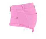 Pink Shorts! Denim Shorts, Women Jeans, Femme Bottoms, Hot Pants Trousers-TownTiger