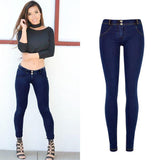 Push UP Classic Navy Skinny! Denim, Bottoms, Women Jeans, Femme Bottoms, Pants - Bohedian.Shop