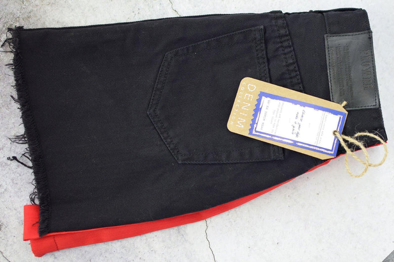 Red Ribbon! Black Jeans Skirt, Denim Skirt, Women Jeans, Femme Bottoms, Hot Skirt - Bohedian.Shop