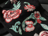 Red Rose Black Jeans!Embroidery Jeans, Denim, Bottoms,Femme Bottoms, Pants Trousers-TownTiger