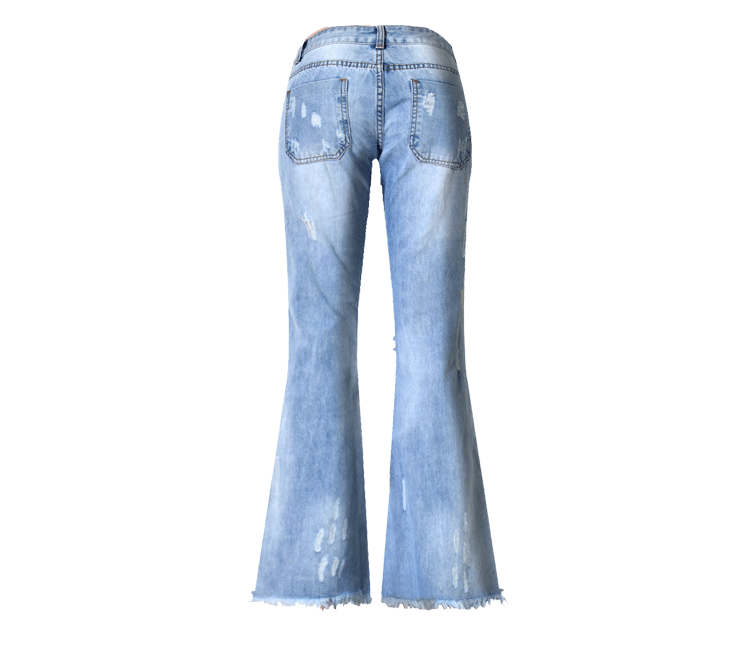 Ripped Wideleg!Blue Jeans, Denim, Bottoms, Women Jeans, Femme Bottoms, Pants Trousers - Bohedian.shop