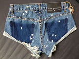 Rolled-up Edge!Blue Jeans, Denim, Bottoms, Women Jeans, Femme Bottoms, Hot Pants - KellyModa Store