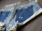 Rolled-up Edge!Blue Jeans, Denim, Bottoms, Women Jeans, Femme Bottoms, Hot Pants - KellyModa Store