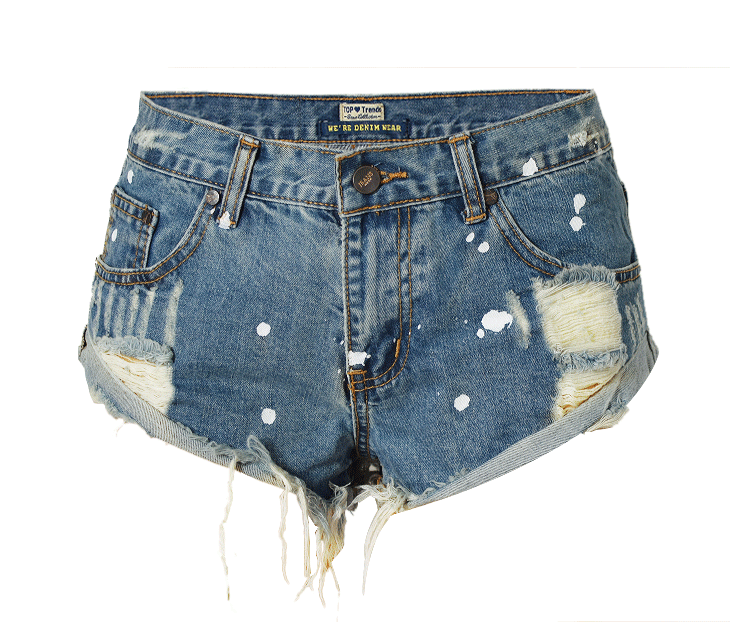 Rolled-up Edge!Blue Jeans, Denim, Bottoms, Women Jeans, Femme Bottoms, Hot Pants - KellyModa Store