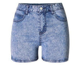 Snow Washed Shorts!Blue Jeans, Denim, Bottoms, Women Jeans, Femme Bottoms, Hot Pants-TownTiger