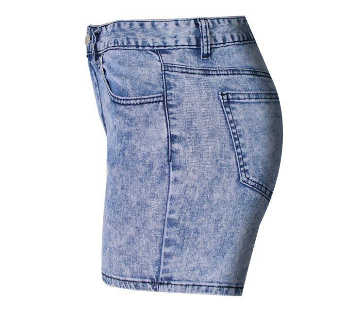 Snow Washed Shorts!Blue Jeans, Denim, Bottoms, Women Jeans, Femme Bottoms, Hot Pants-TownTiger