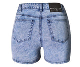 Snow Washed Shorts!Blue Jeans, Denim, Bottoms, Women Jeans, Femme Bottoms, Hot Pants-TownTiger