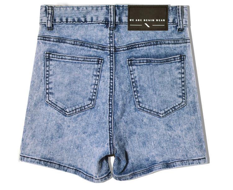 Snow Washed Shorts!Blue Jeans, Denim, Bottoms, Women Jeans, Femme Bottoms, Hot Pants-TownTiger