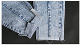 Tough Boy! High-Waisted Blue Jeans, Denim, Bottoms, Women Jeans, Femme Bottoms, Pants - Bohedian.Shop