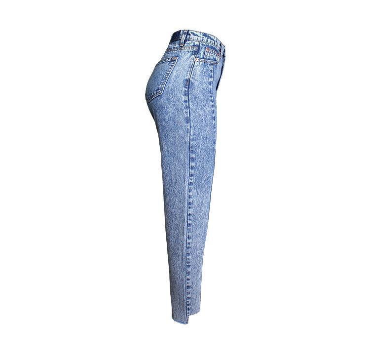 Tough Boy! High-Waisted Blue Jeans, Denim, Bottoms, Women Jeans, Femme Bottoms, Pants - Bohedian.Shop