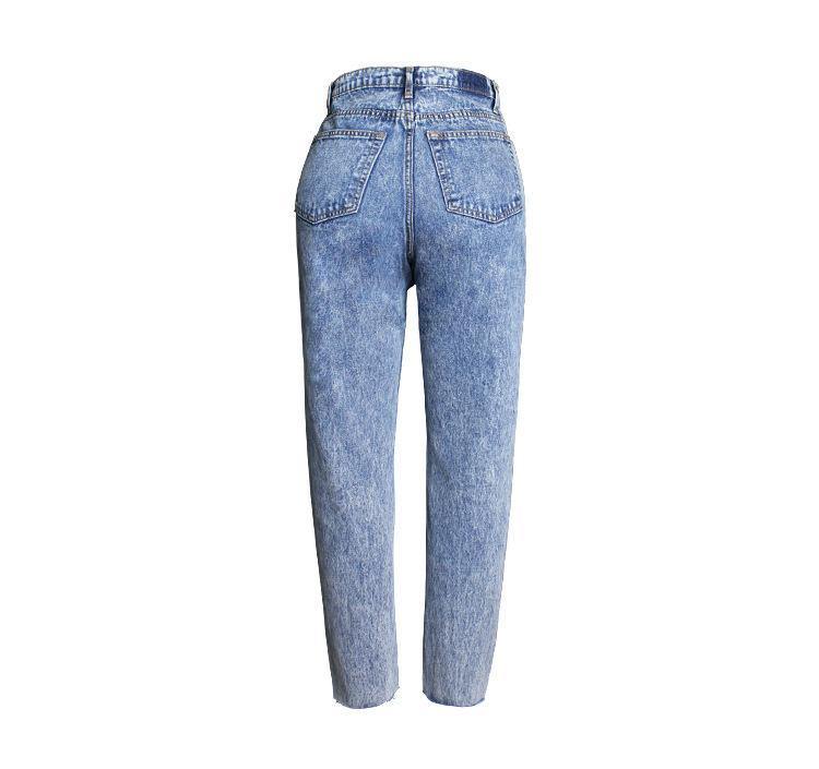 Tough Boy! High-Waisted Blue Jeans, Denim, Bottoms, Women Jeans, Femme Bottoms, Pants - Bohedian.Shop